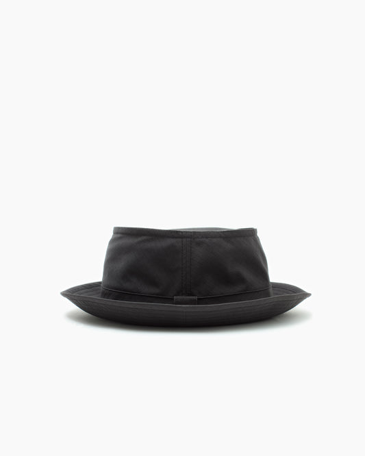 Black Snap–Brim Bucket Hat: Ripstop Edition
