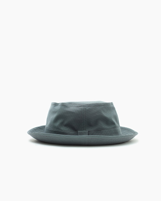 Grey Snap–Brim Bucket Hat: Ripstop Edition