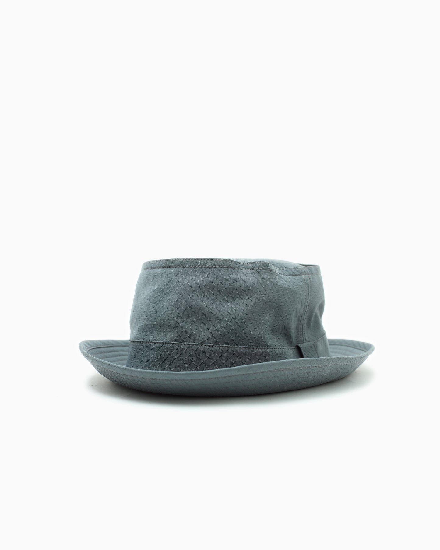 Grey Snap–Brim Bucket Hat: Ripstop Edition