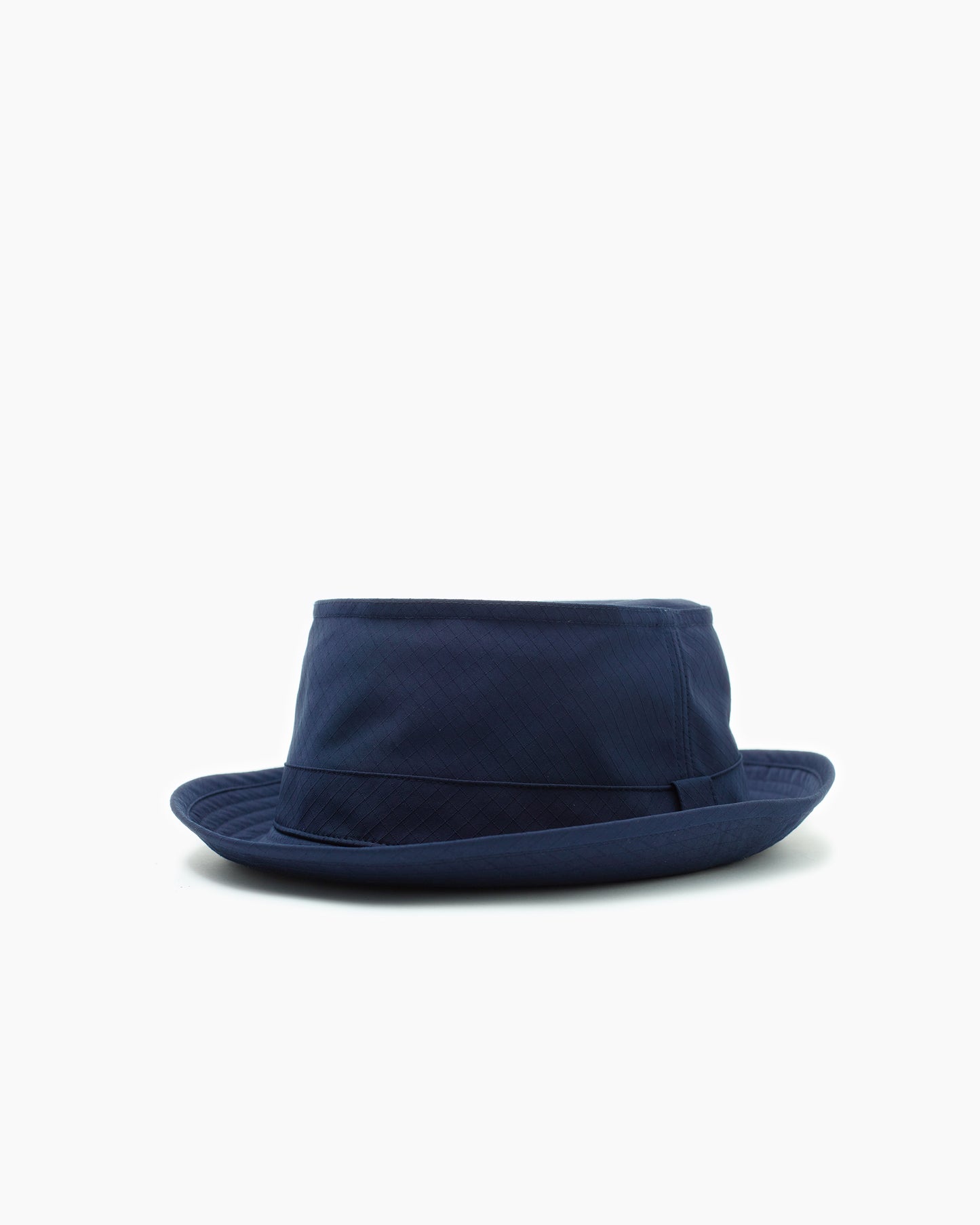 Navy Snap–Brim Bucket Hat: Ripstop Edition
