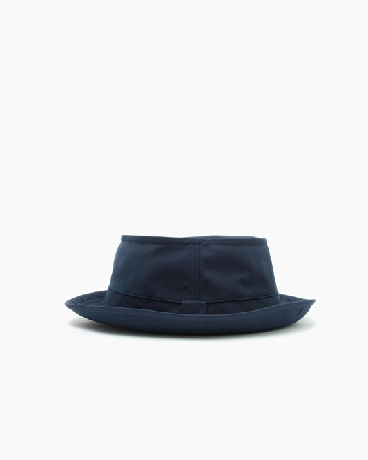 Navy Snap–Brim Bucket Hat: Ripstop Edition