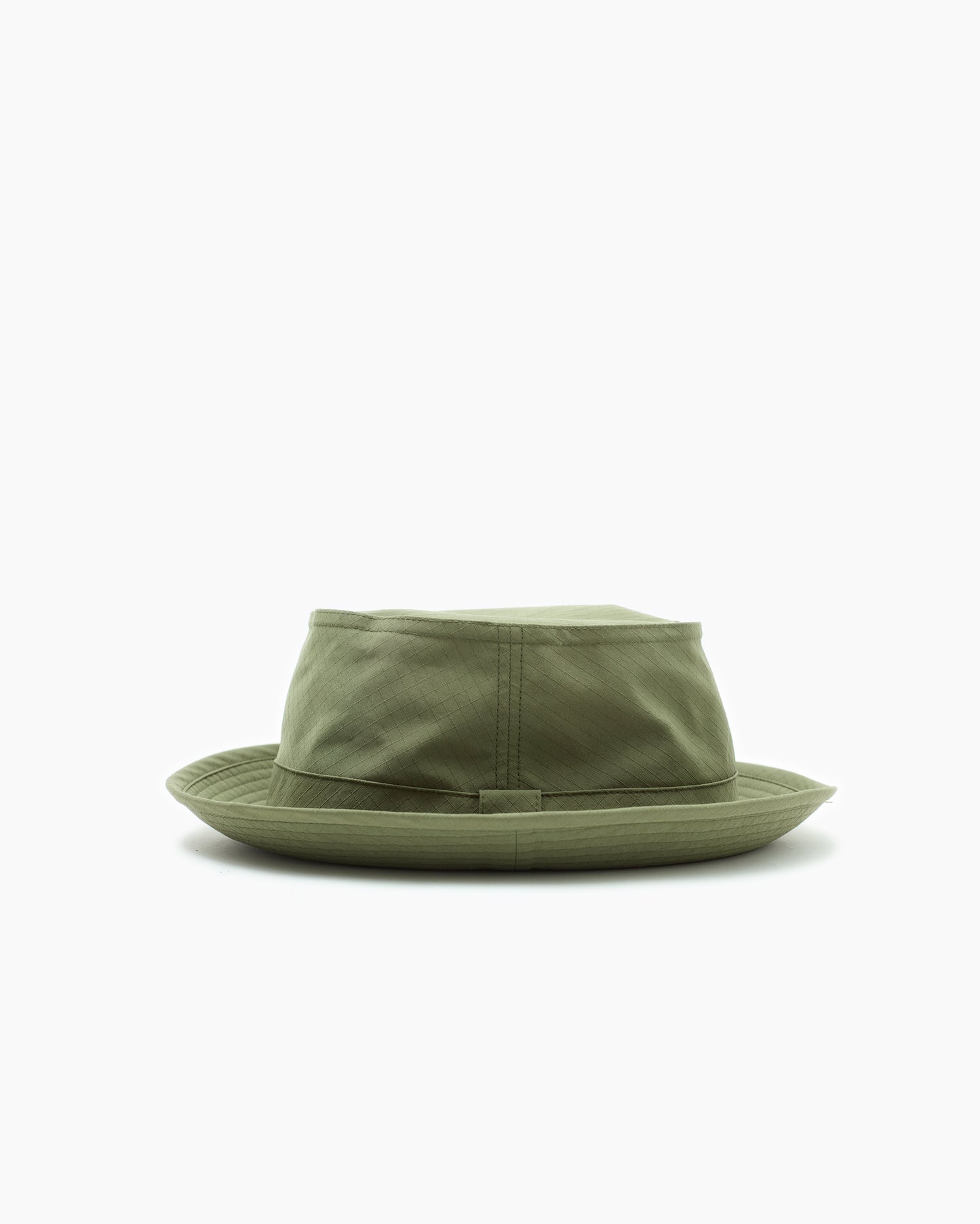 Olive Snap–Brim Bucket Hat: Ripstop Edition