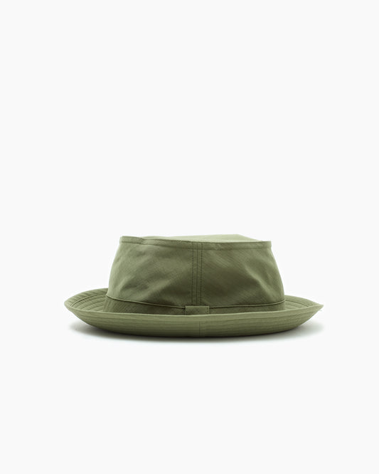 Olive Snap–Brim Bucket Hat: Ripstop Edition