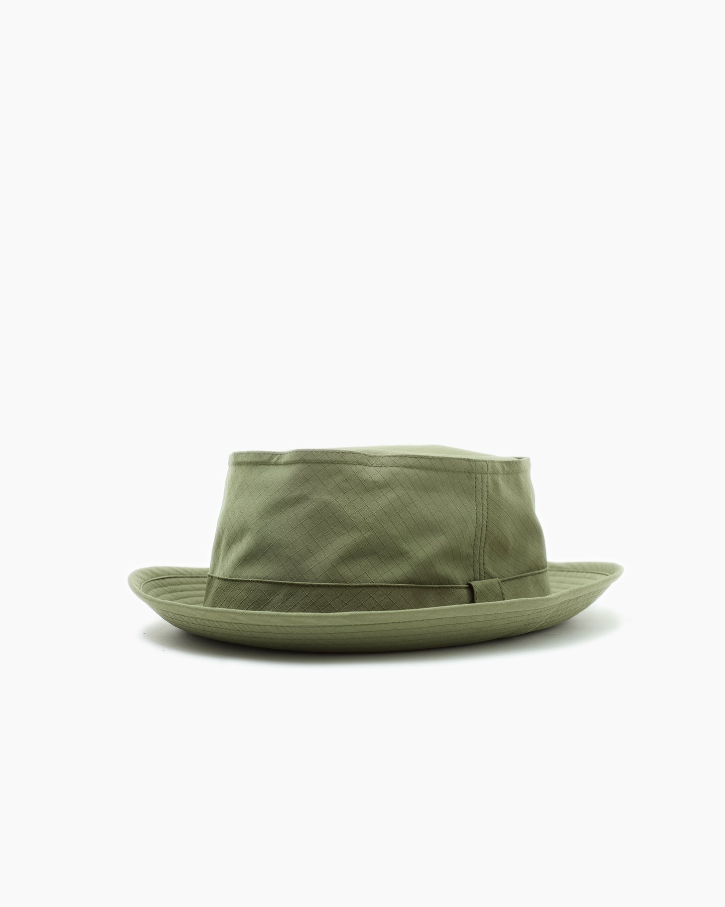 Olive Snap–Brim Bucket Hat: Ripstop Edition
