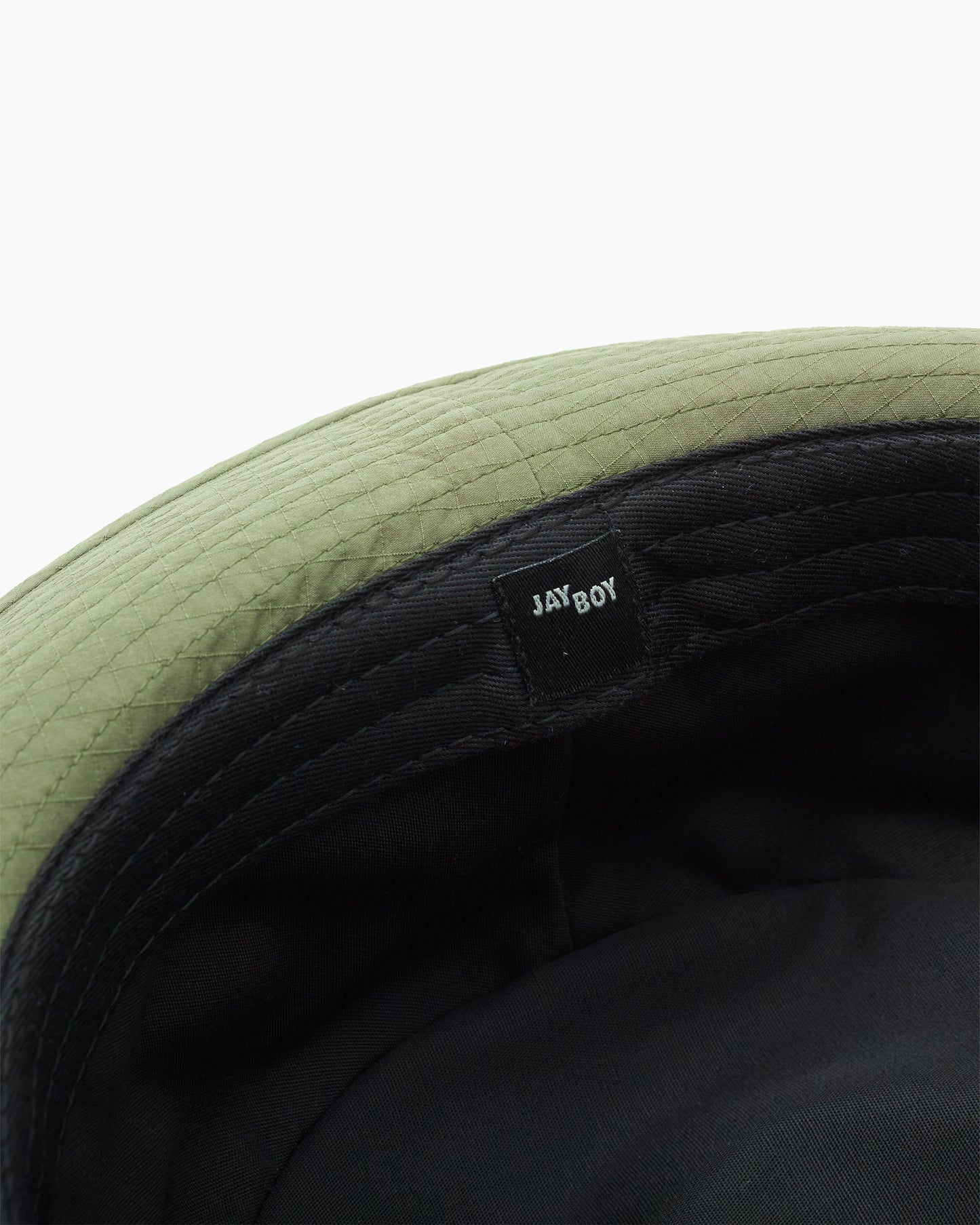 Olive Snap–Brim Bucket Hat: Ripstop Edition
