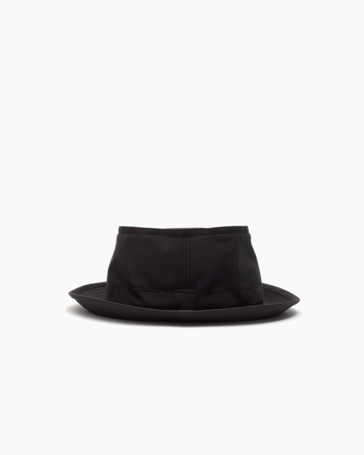 Black 'Snap–Brim Bucket' Cotton Sateen