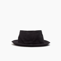 Black 'Snap–Brim Bucket' Cotton Sateen