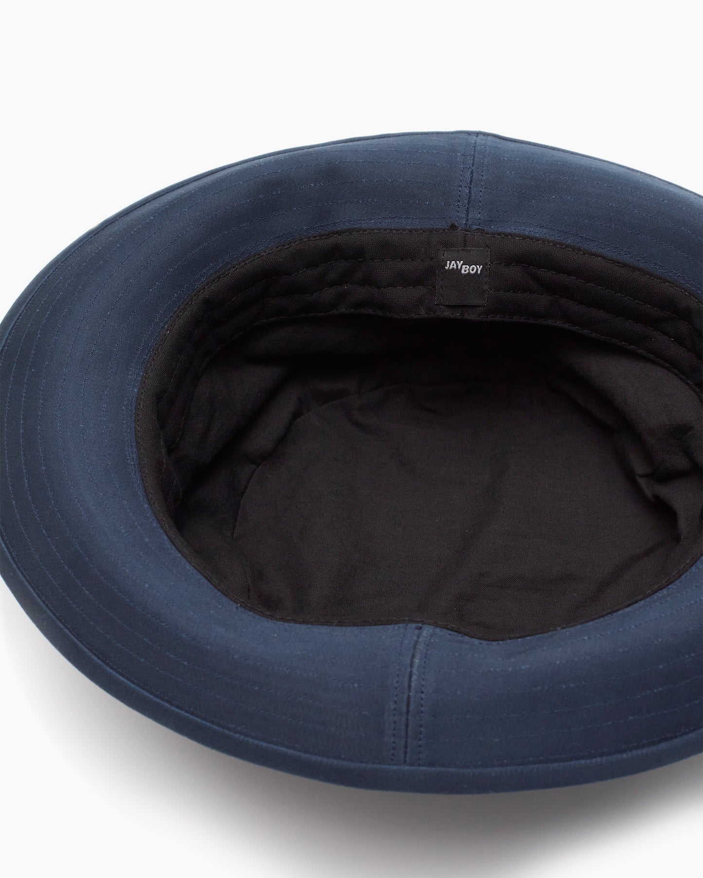 Navy 'Snap–Brim Bucket' Cotton Sateen