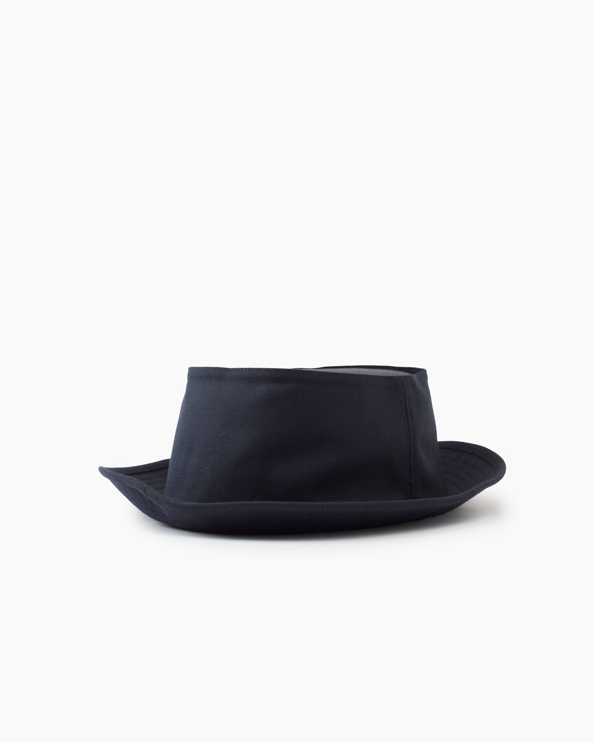 Navy Wool Suiting Edition Snap–Brim Bucket Hat