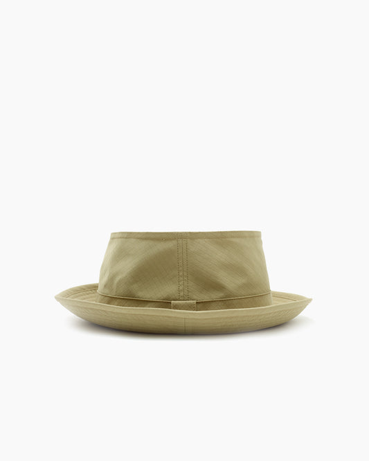 Khaki Snap–Brim Bucket Hat: Ripstop Edition