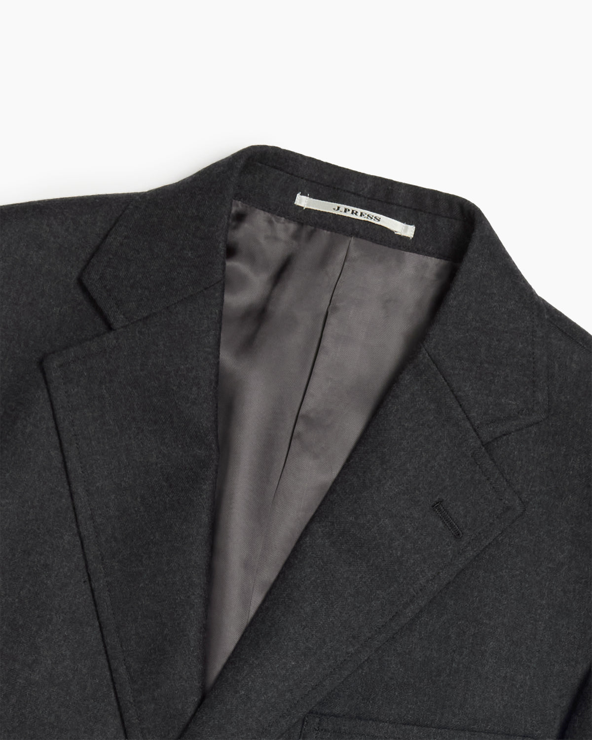 Charcoal Merino Wool Sack Jacket