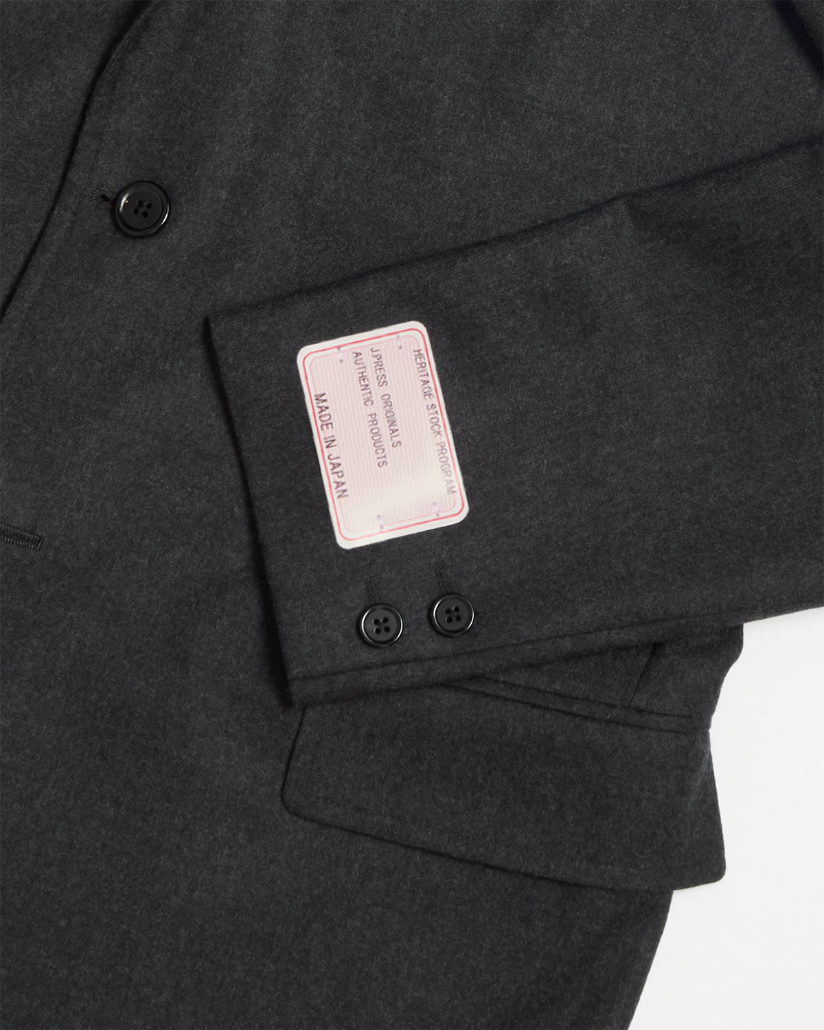 Charcoal Merino Wool Sack Jacket