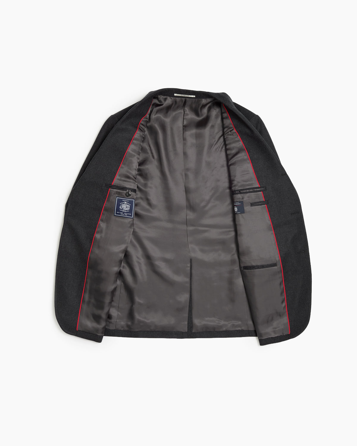 Charcoal Merino Wool Sack Jacket