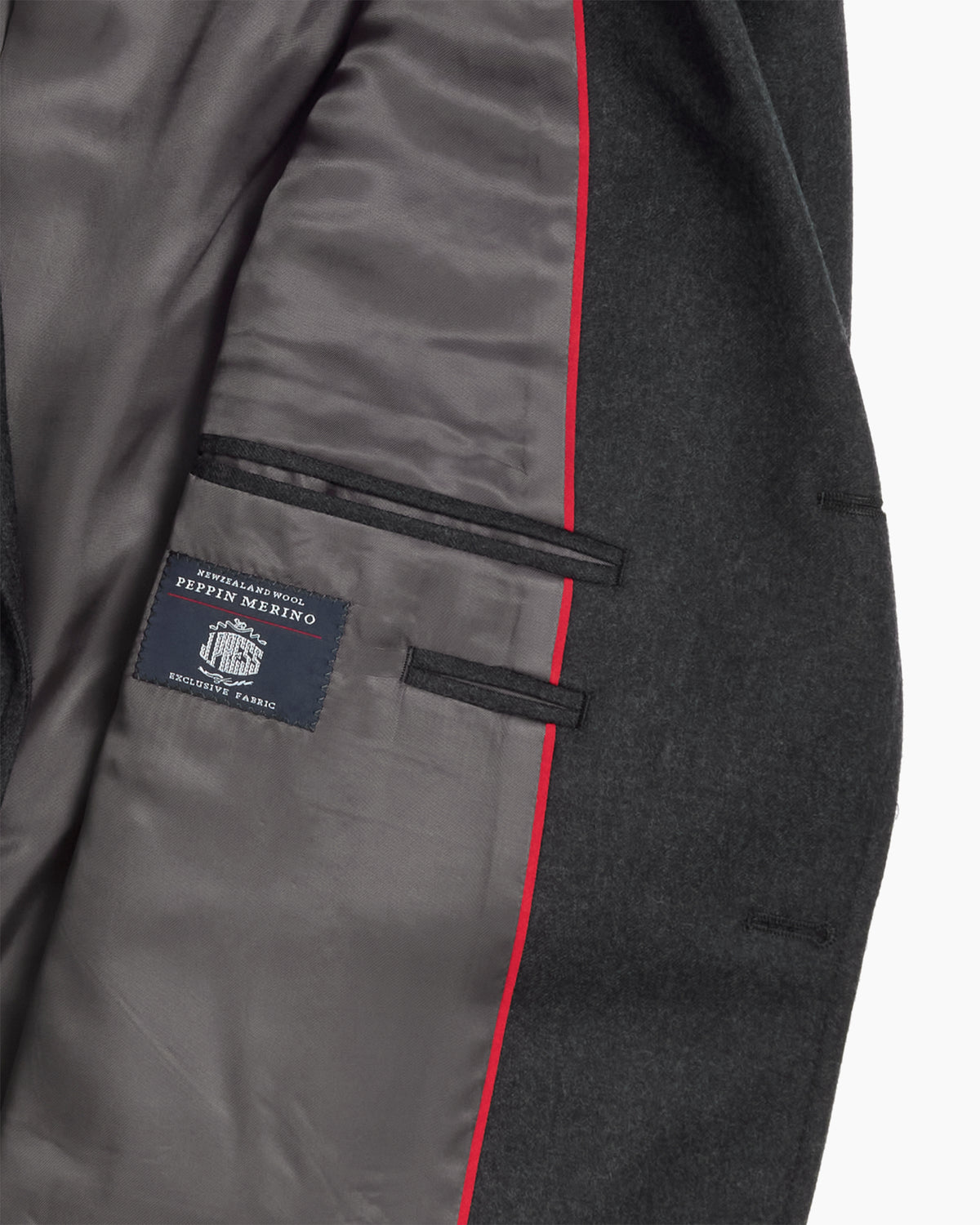 Charcoal Merino Wool Sack Jacket