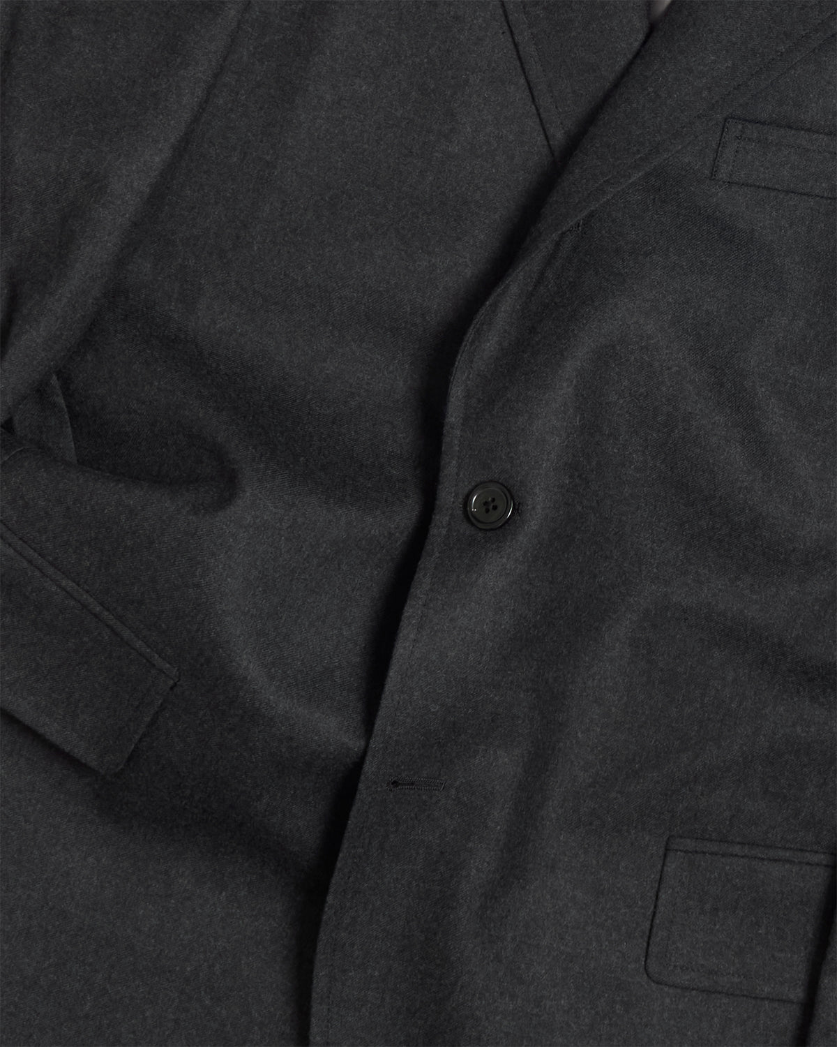 Charcoal Merino Wool Sack Jacket