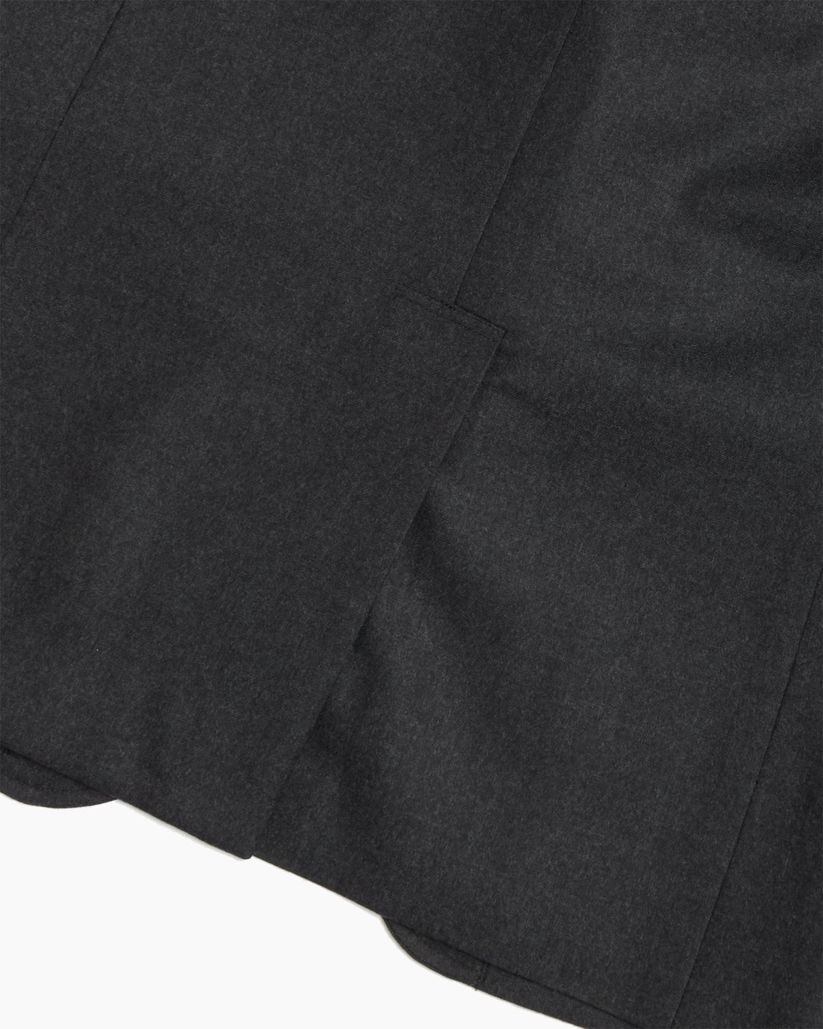 Charcoal Merino Wool Sack Jacket