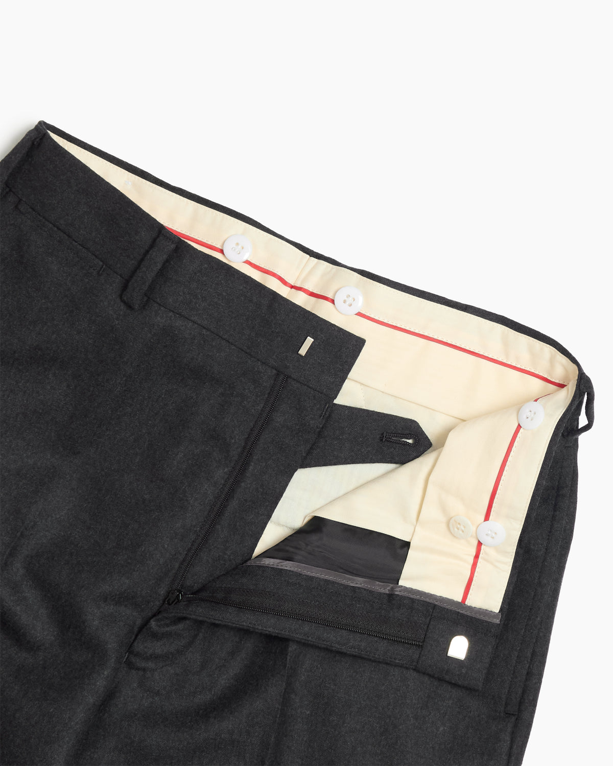 Charcoal Merino Wool Trousers