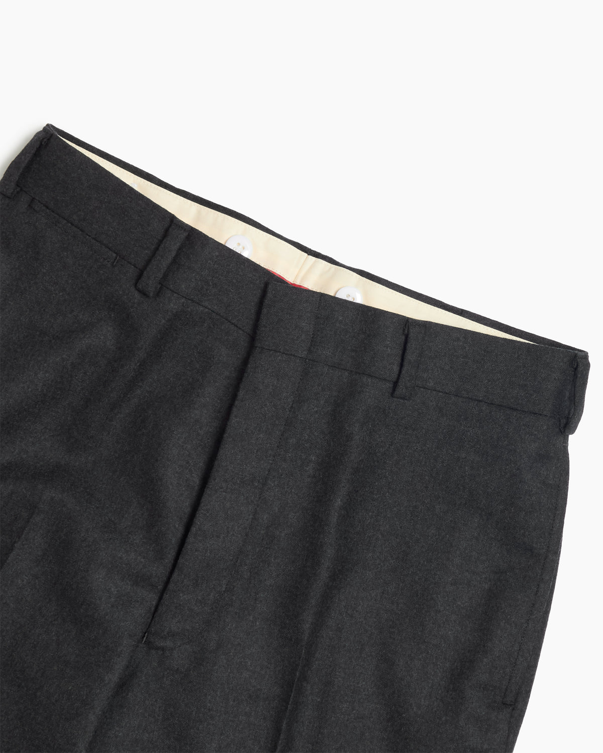 Charcoal Merino Wool Trousers