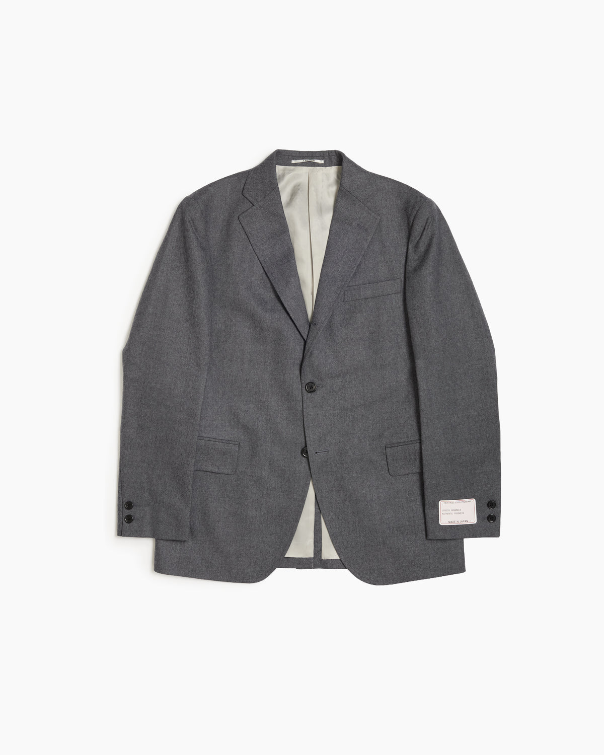 Grey Merino Wool Sack Jacket