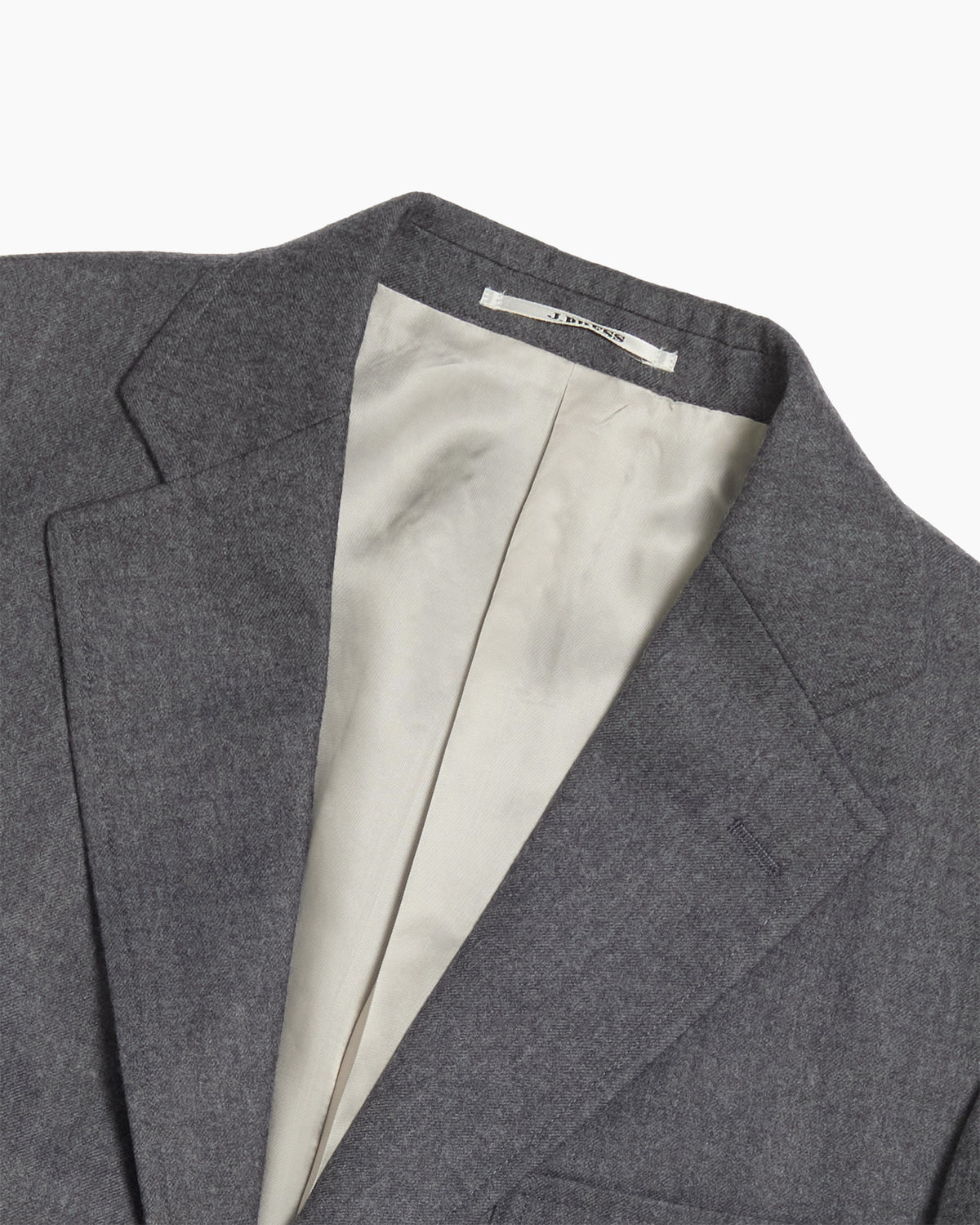 Grey Merino Wool Sack Jacket