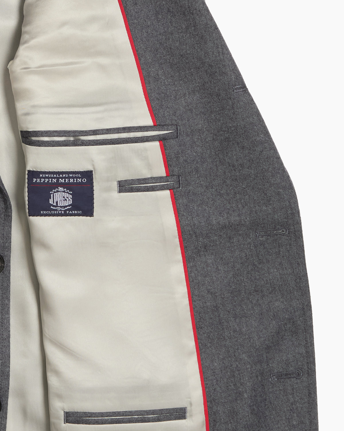 Grey Merino Wool Sack Jacket