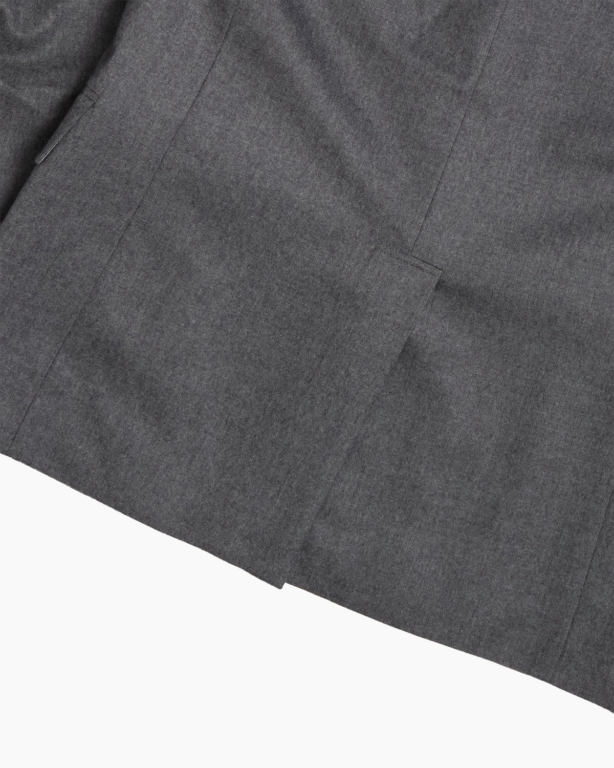 Grey Merino Wool Sack Jacket