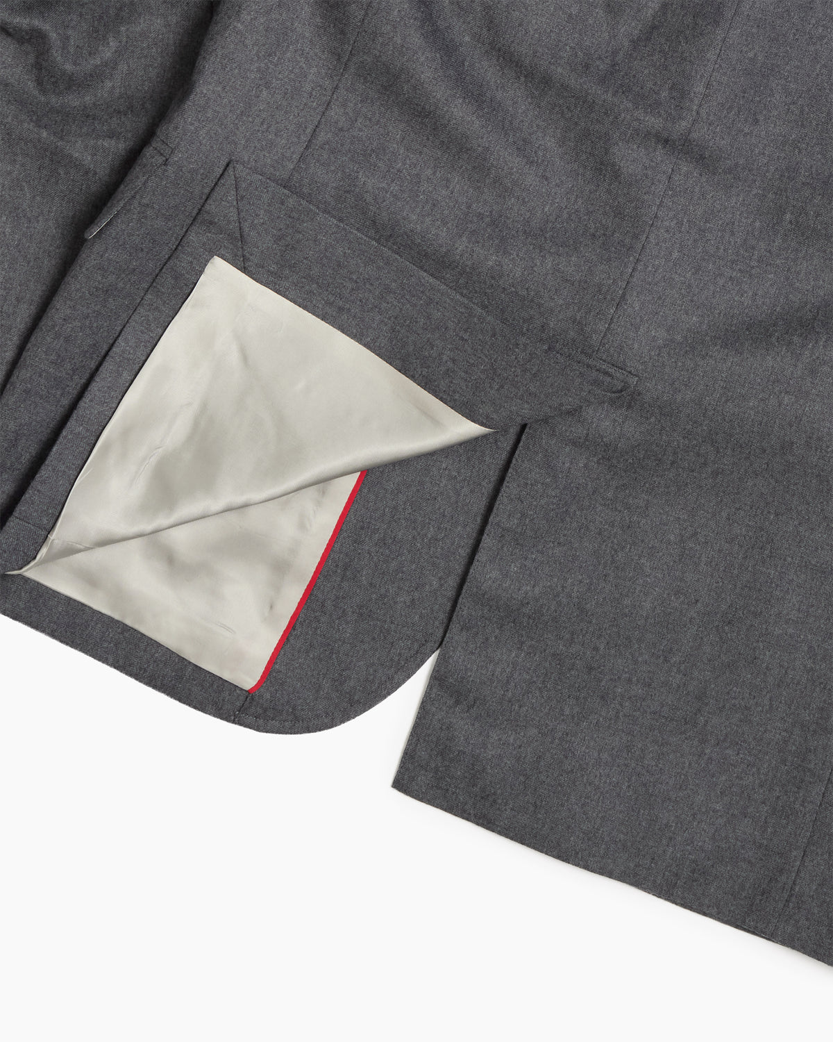 Grey Merino Wool Sack Jacket