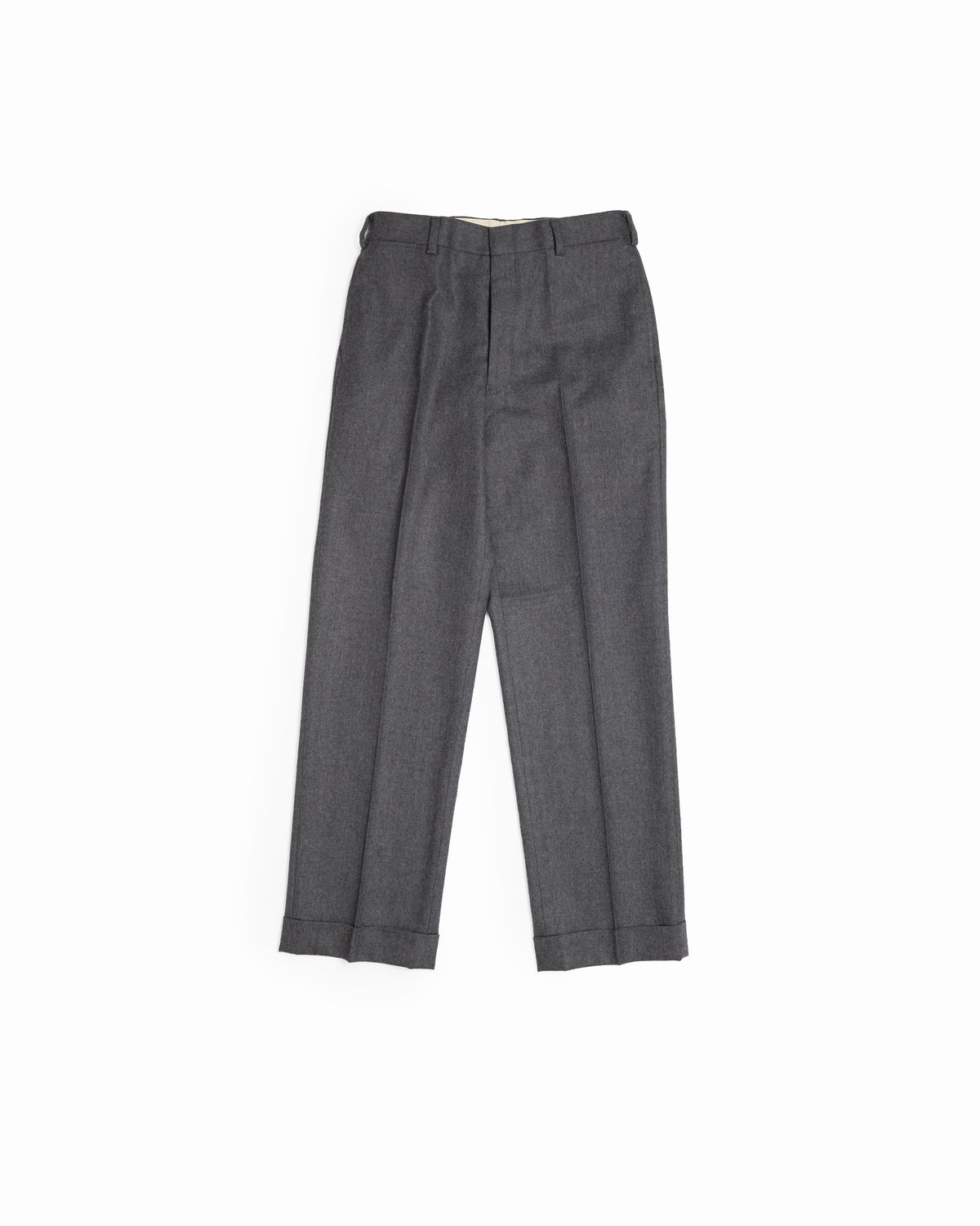 Grey Merino Wool Trousers