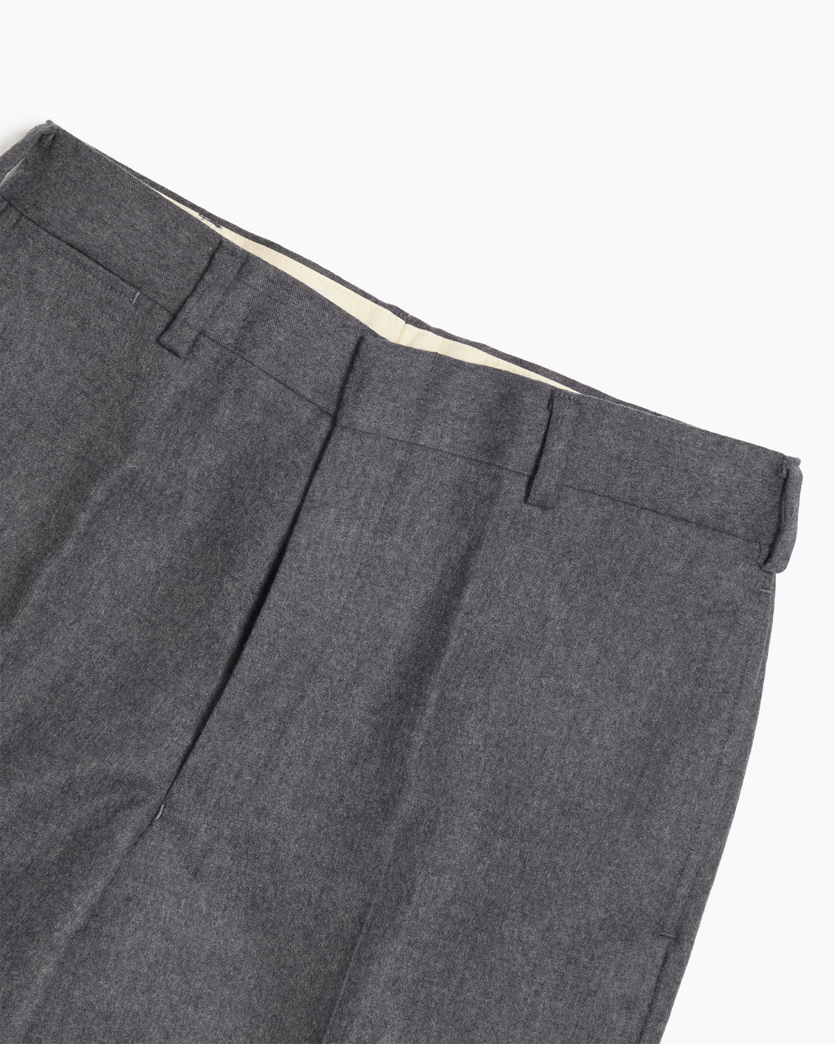 Grey Merino Wool Trousers