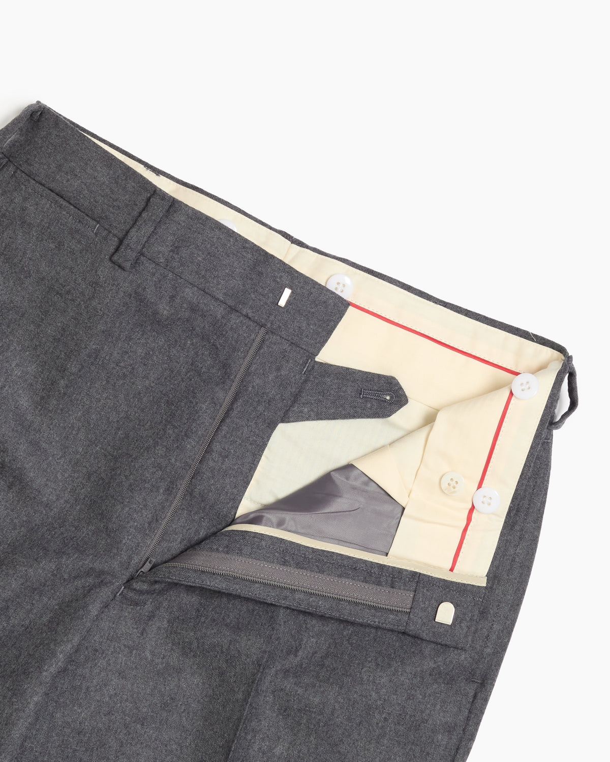 Grey Merino Wool Trousers