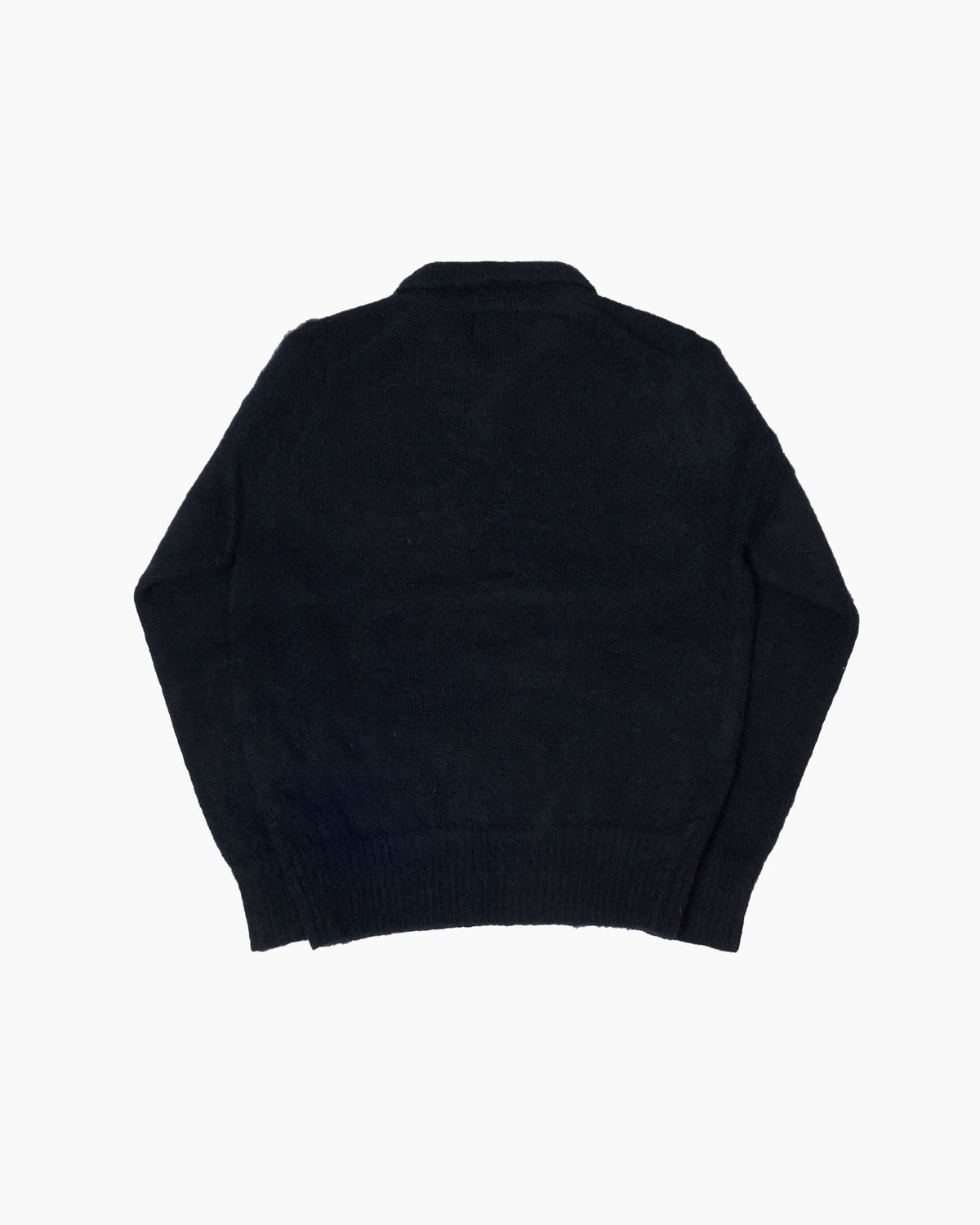 Navy Shaggy Dog Polo Neck Jumper