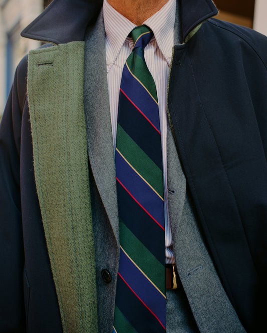 Regimental Striped Silk Tie