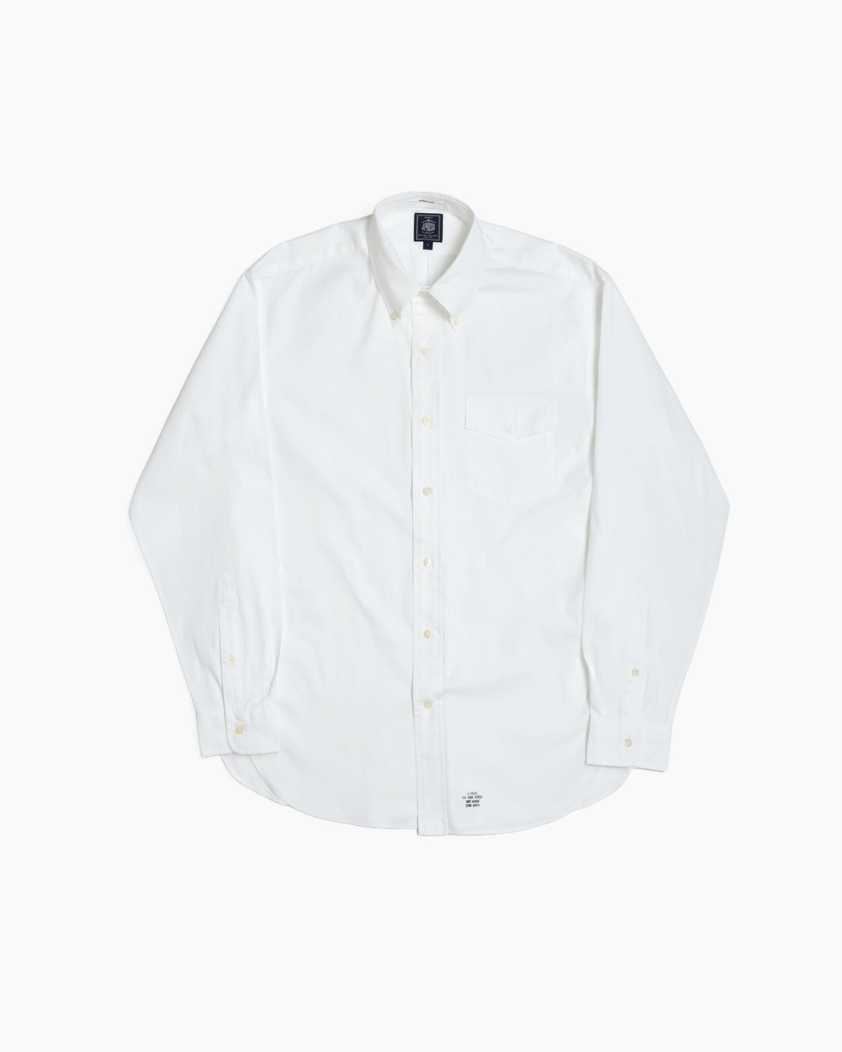 White Pin Oxford Shirt