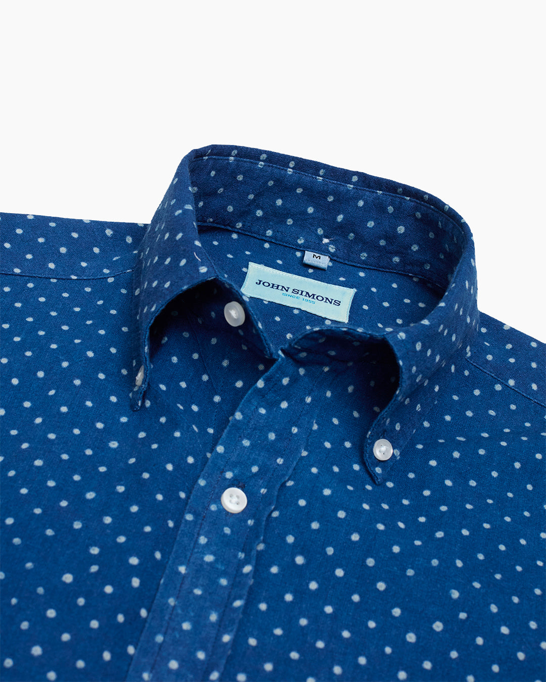 Indigo Polka Dot Handwoven Shirt