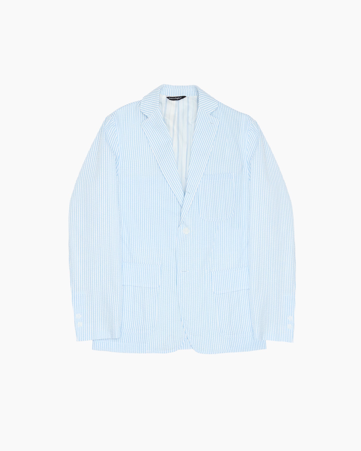 Blue Stripe Seersucker Ivy Jacket