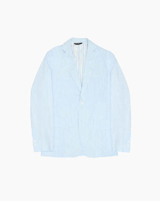 Blue Stripe Seersucker Ivy Jacket