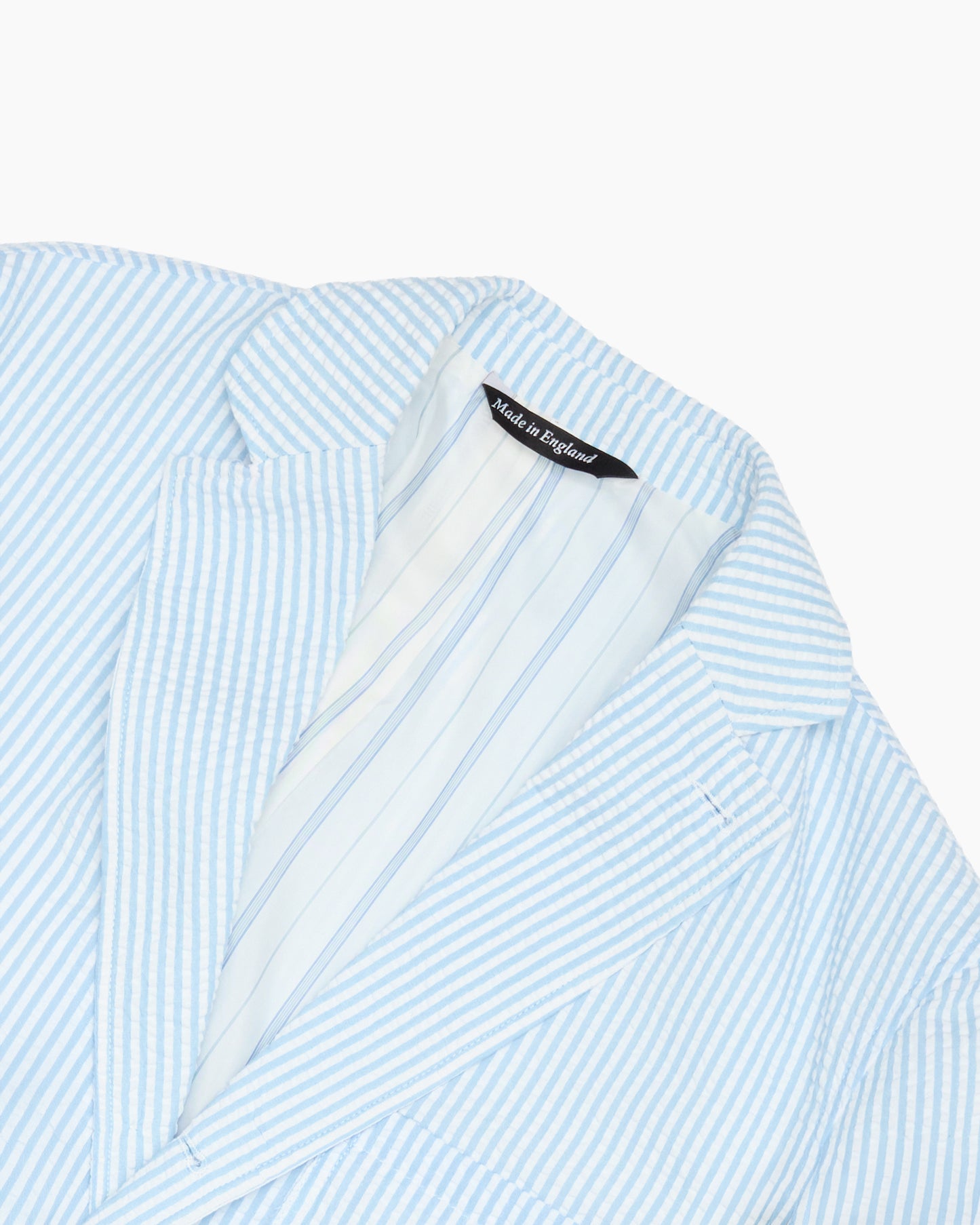 Blue Stripe Seersucker Ivy Jacket