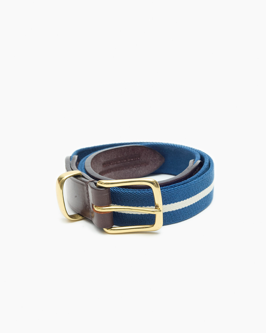 Blue Stripe Stretch Surcingle Belt