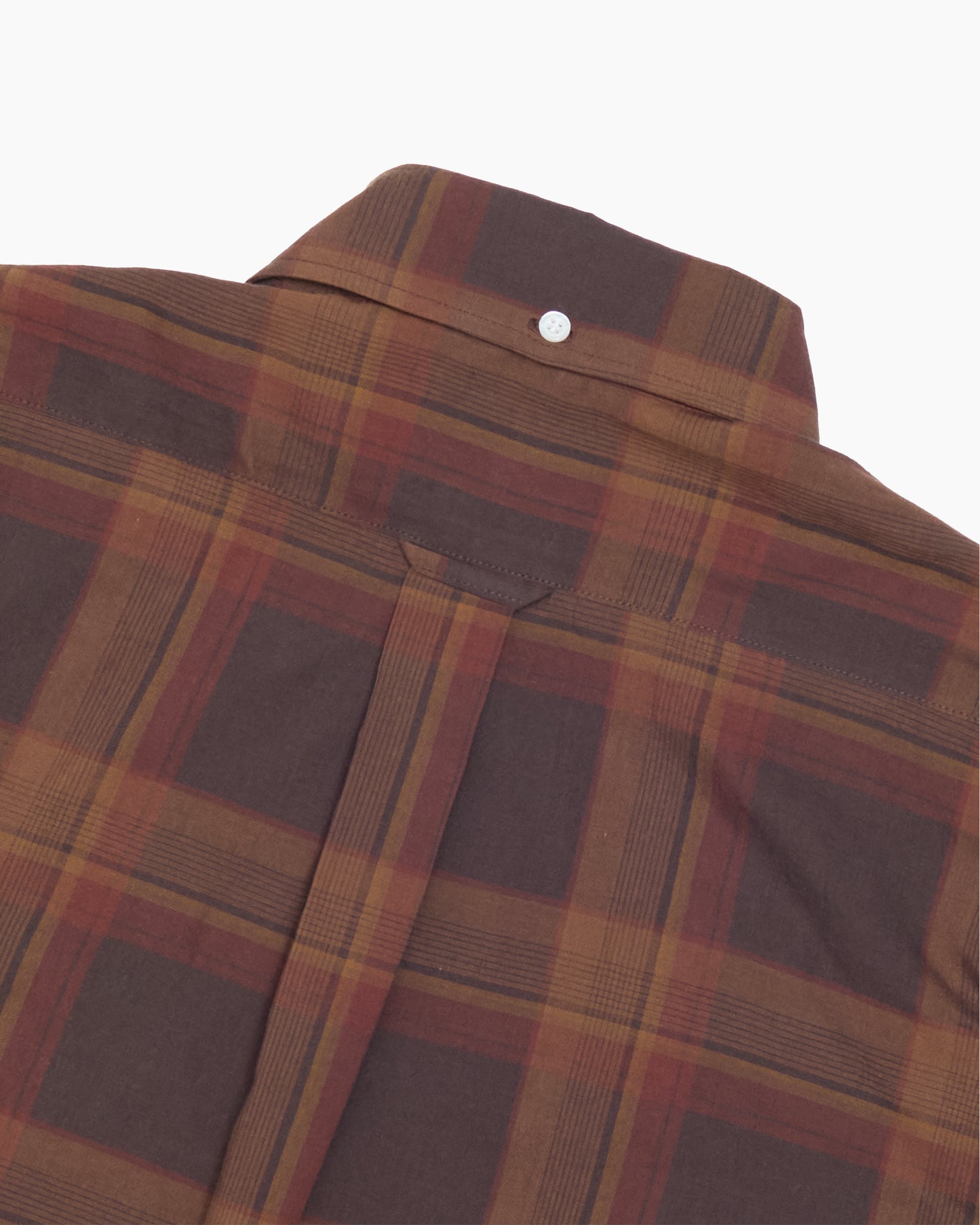 Brown 50s Check Japanese Cotton Ivy Shirt