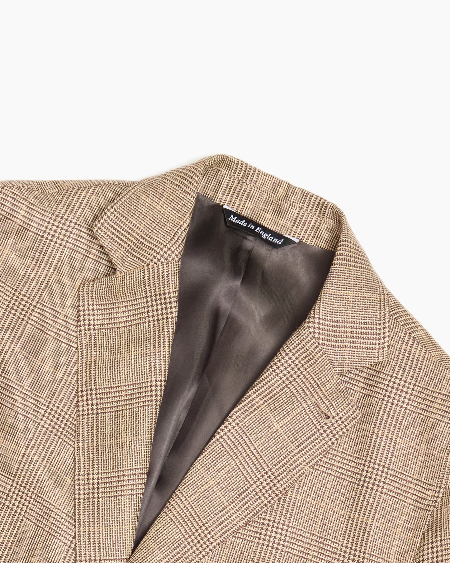 Brown Glen Plaid Wool & Linen Ivy Jacket