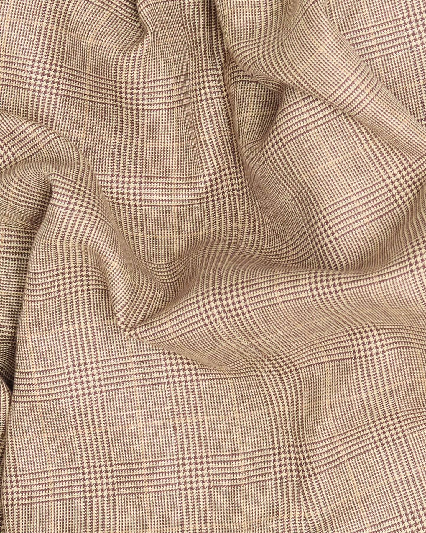 Brown Glen Plaid Wool & Linen Ivy Jacket