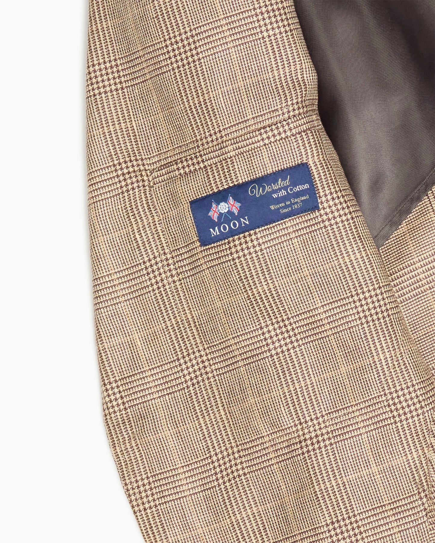 Brown Glen Plaid Wool & Linen Ivy Jacket