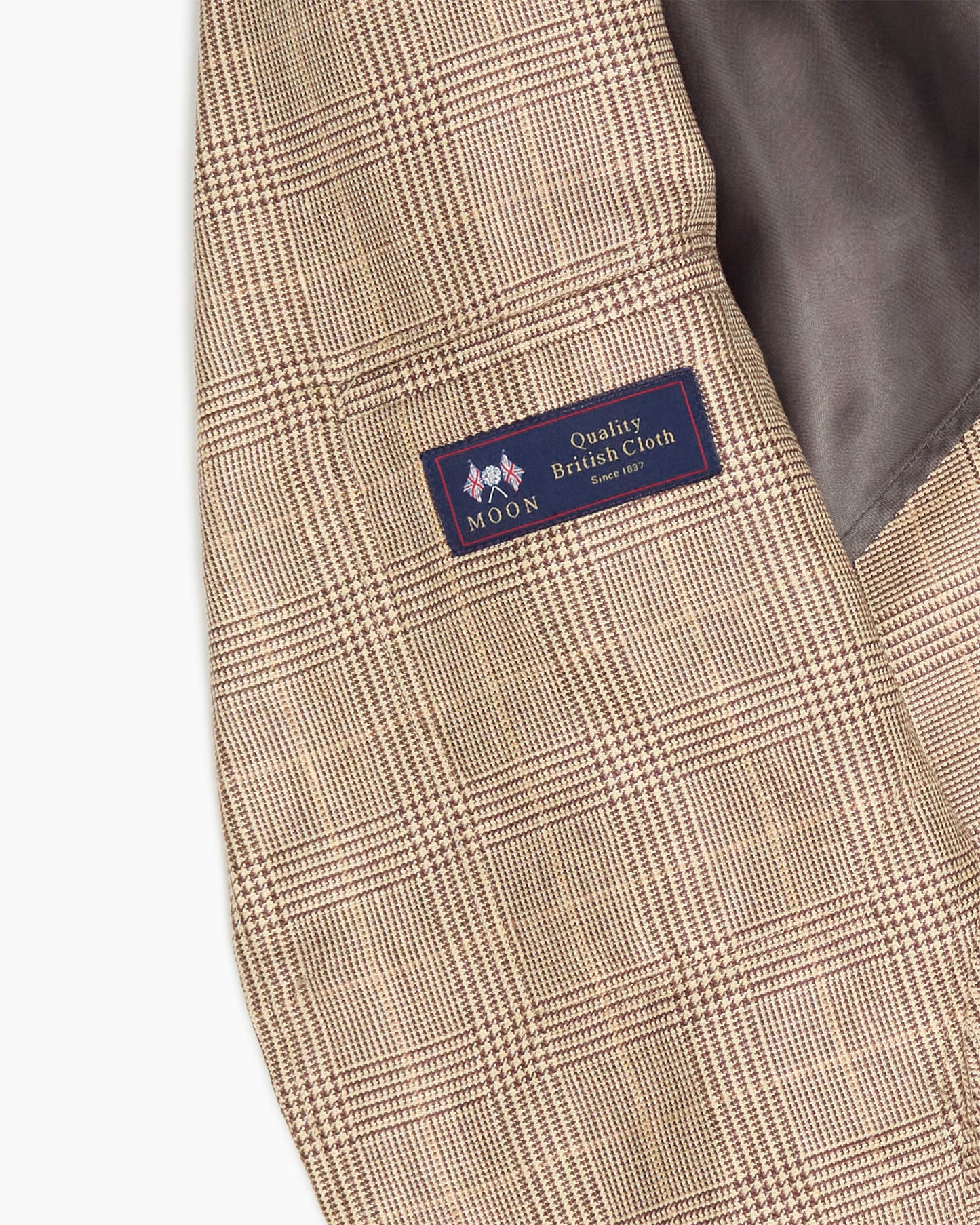 Brown Glen Plaid Wool & Linen Ivy Jacket