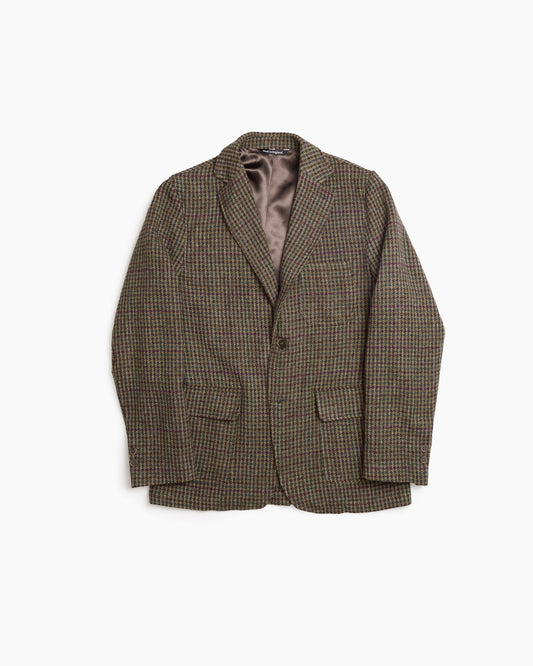 Brown Houndstooth Check Ivy Jacket