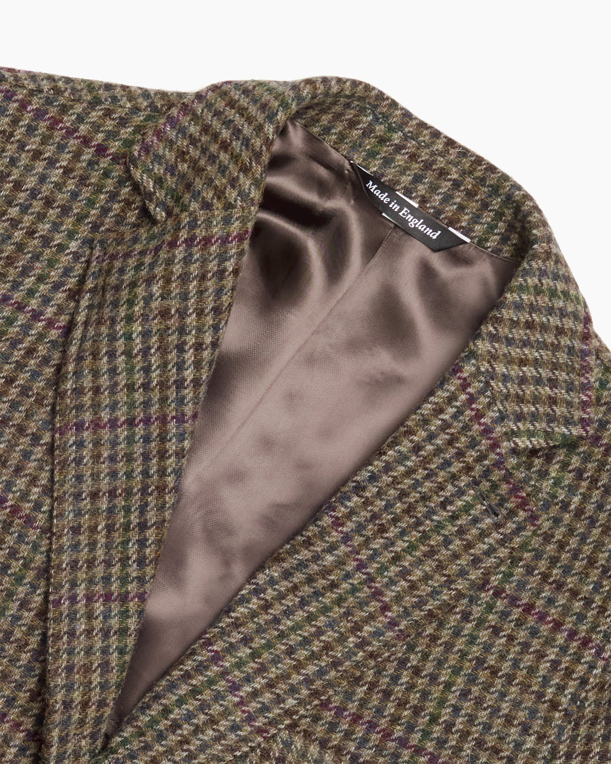 Brown Houndstooth Check Ivy Jacket