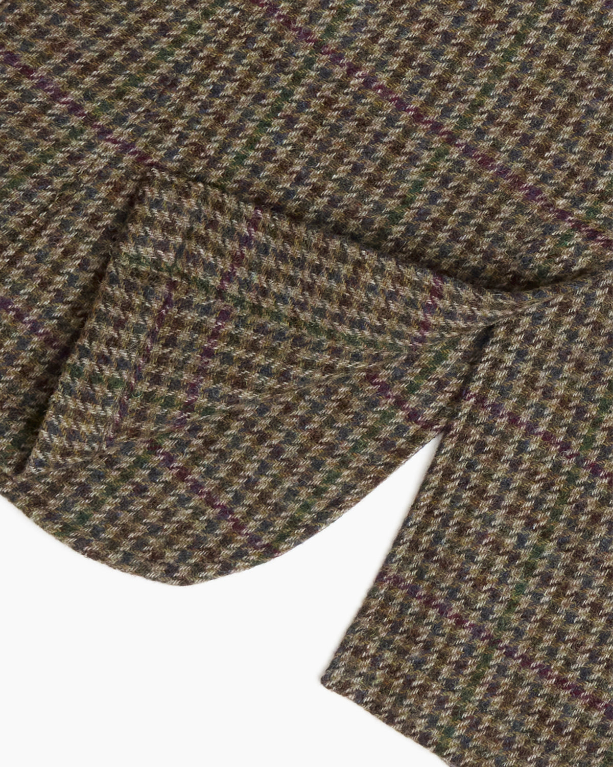 Brown Houndstooth Check Ivy Jacket