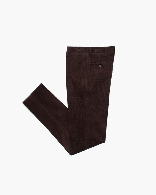Chocolate Seersucker Corduroy Ivy Trouser