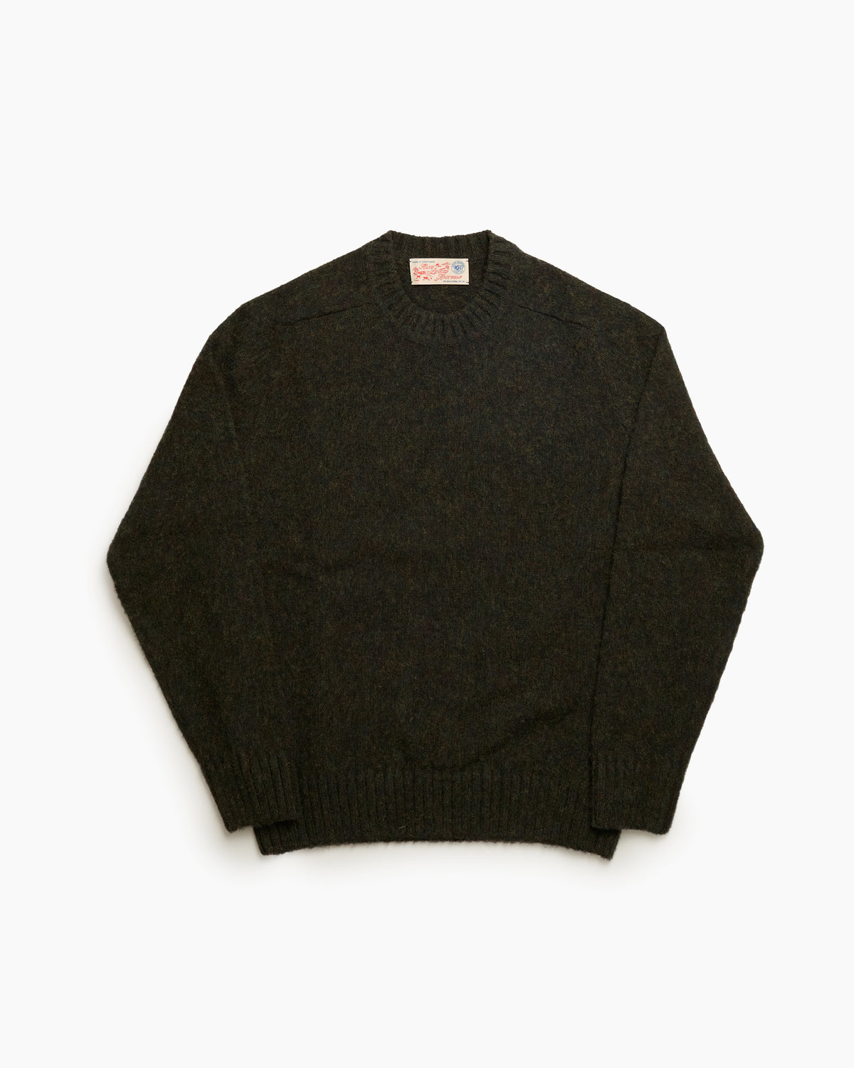 Nori Melange Brushed Shetland Knit Jumper