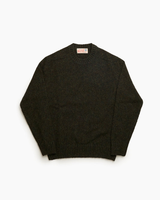 Nori Melange Brushed Shetland Knit Jumper