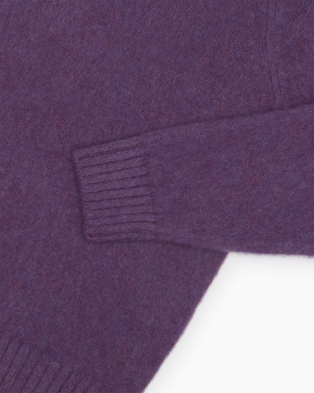 Purple Melange Brushed Shetland Knit Jumper